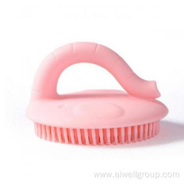 Baby Silicone Soft Bathing Shower Massage Cleaning Brush